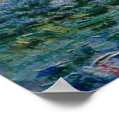 Poster Pont japonais et nappes d'eau Claude Monet (Coin)