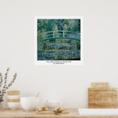 Poster Pont japonais et nappes d'eau Claude Monet (Cuisine)