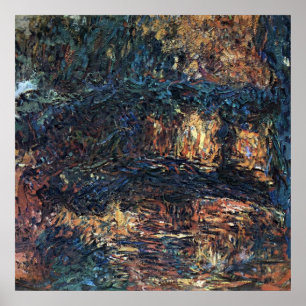 Poster Pont Japonais par Claude Monet, Beaux-Arts Vintage