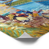 Poster Pont Langlois à Arles (1888) Van Gogh Art (Coin)