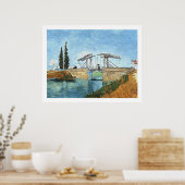 Poster Pont Langlois à Arles par Vincent van Gogh (Cuisine)
