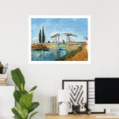 Poster Pont Langlois à Arles par Vincent van Gogh (Bureau à domicile)