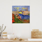 Poster Pont Langlois à Arles par Vincent van Gogh (Cuisine)