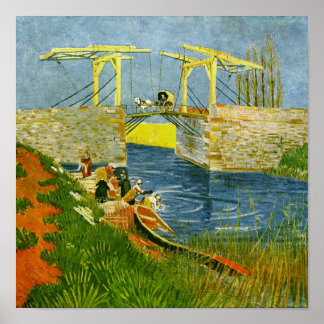 Poster Pont Langlois à Arles Van Gogh Art