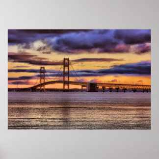 Poster Pont Mackinac #1155 Gold
