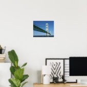 Poster Pont Mackinac du détroit (Bureau à domicile)