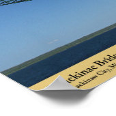 Poster Pont Mackinac du détroit - Mackinaw City, (Coin)