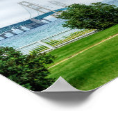 Poster Pont Mackinac et phare (Coin)