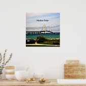 Poster Pont Mackinac, île Mackinac, (Cuisine)