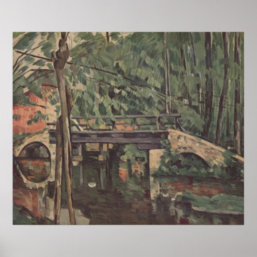 Poster Pont Maincy - Paul Cezanne - c1880 (Devant)