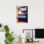Poster Pont Mannen à Fukagawa (Bureau à domicile)
