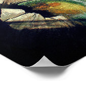 Poster Pont Naturel Crevice Avec Eau Nature (Coin)