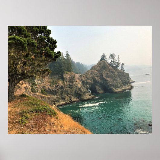 Poster Pont naturel, Thunder Rock Cove, Oregon (Devant)