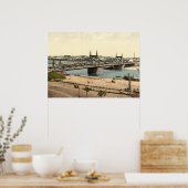 Poster Pont Neckar, Mannheim, Allemagne (Cuisine)