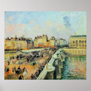 Poster Pont Neuf, Après-midi, Sunlight Camille Pissarro