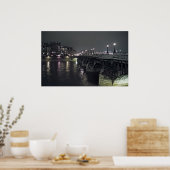 Poster PONT NEUF en NUIT - PARIS FRANCE (Cuisine)