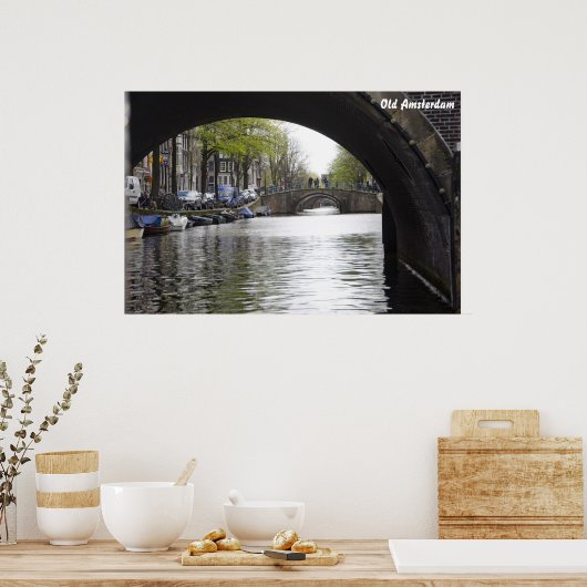 Poster Pont Old Amsterdam (Cuisine)