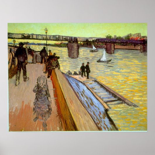 Poster Pont par Vincent van Gogh (Devant)