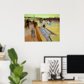 Poster Pont par Vincent van Gogh (Bureau à domicile)