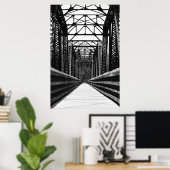 Poster Pont piétonnier (Bureau à domicile)