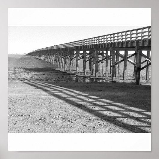 Poster pont poudrière duxbury ma. marée basse (Devant)