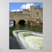 Poster Pont Pulteney, Bath. (Devant)