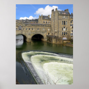 Poster Pont Pulteney, Bath.