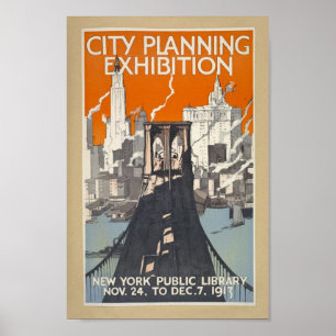 Poster Pont Retro Vintage New York