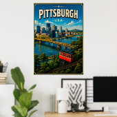 Poster Pont Roberto Clemente de Pittsburgh (Bureau à domicile)