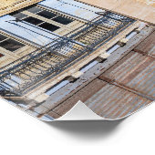 Poster Pont, rue étroite avec escaliers à La Valette (Coin)