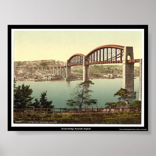 Poster Pont Saltash, Plymouth, Angleterre (Devant)