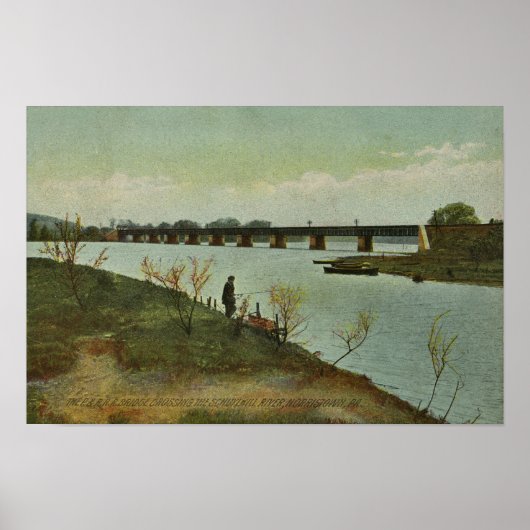 Poster Pont Schuylkill River Norristown PA (Devant)