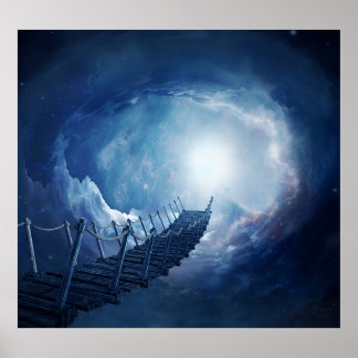 Poster Pont spatial : Imaginaire 3D.