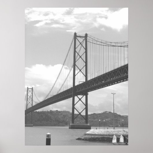 Poster Pont Sur La Rivière Tejo (Devant)