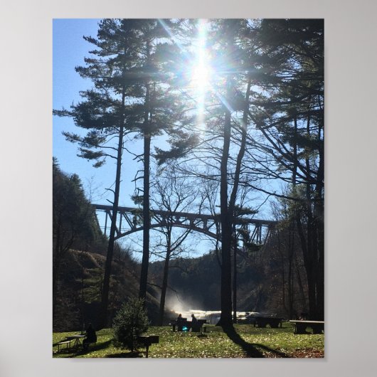 Poster Pont sur le parc d'état de Letchworth (Devant)