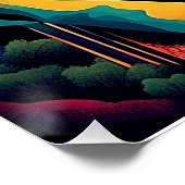 Poster Pont sur le ravin 4 (Coin)