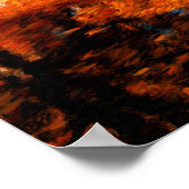 Poster Pont sur l'eau d'automne (Coin)