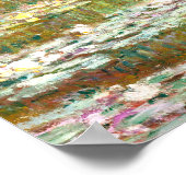 Poster Pont sur l'étang de Nymphéas | Claude Monet |  (Coin)