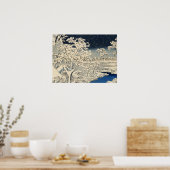 Poster Pont tambour à Meguro, par Ando Hiroshige (Cuisine)