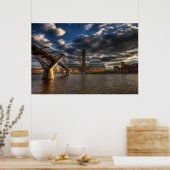 Poster Pont Tate Modern et Millennium (Cuisine)