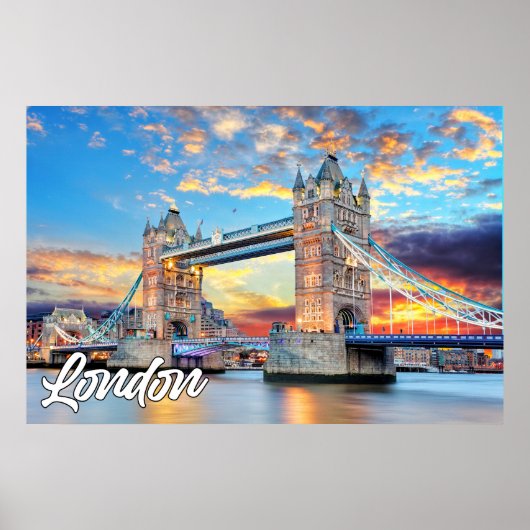 Poster Pont Tower | Londres, Angleterre (Devant)