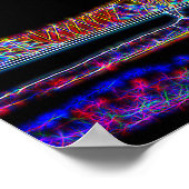 Poster Pont traversant la rivière Ohio dans les lumières (Coin)