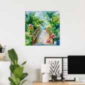 Poster Pont Tropical (Bureau à domicile)