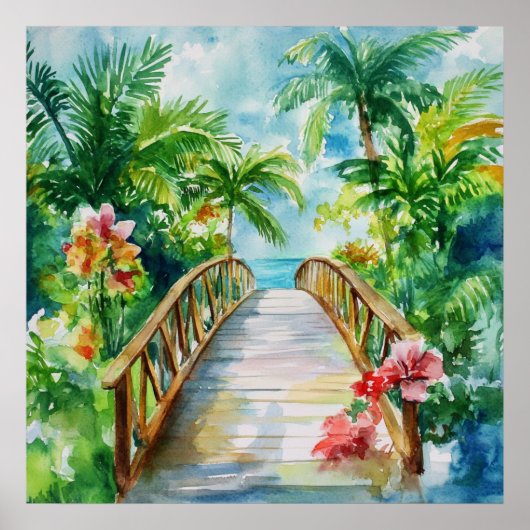 Poster Pont Tropical (Devant)