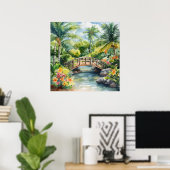 Poster Pont Tropical (Bureau à domicile)