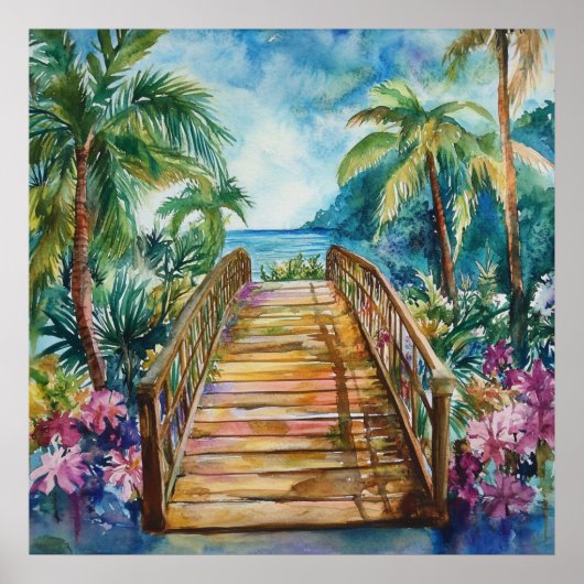 Poster Pont Tropical (Devant)