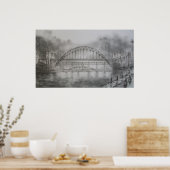 Poster Pont Tyne du quai Newcastle Imprimer (Cuisine)