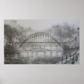 Poster Pont Tyne du quai Newcastle Imprimer (Devant)