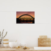 Poster Pont Tyne, Newcastle, Angleterre (Cuisine)