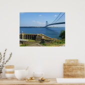 Poster Pont Verrazano de St. Island à Brooklyn, New York, (Cuisine)